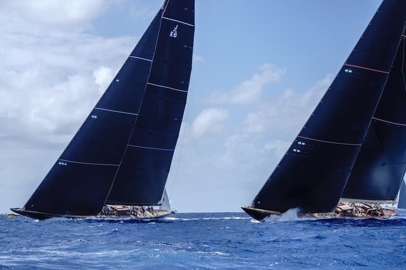 J Class racing at the St Barth's Bucket photo copyright Tino Baum taken at Saint Barth Yacht Club and featuring the J Class class