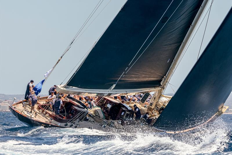 Racing on day 3 at The Superyacht Cup Palma 2022 photo copyright Sailing Energy taken at Real Club Náutico de Palma and featuring the J Class class