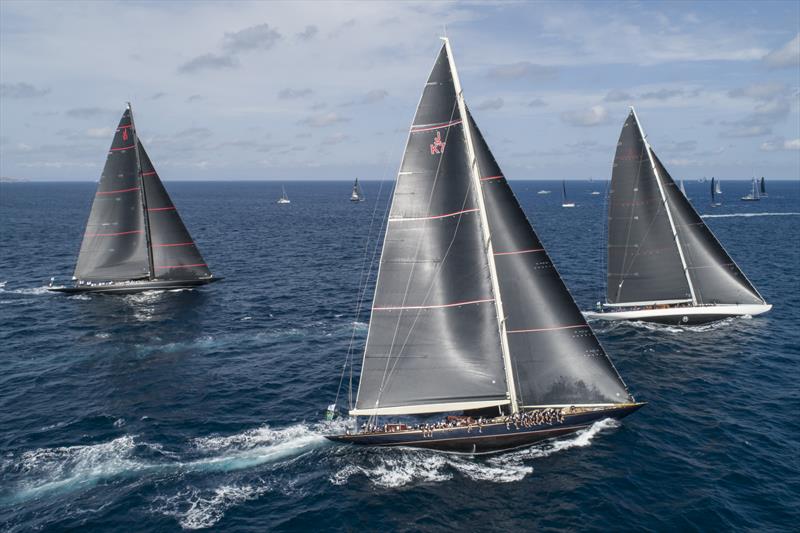 Tight, spectacular racing today in the J Class between Svea, Velsheda and Ranger - Maxi Yacht Rolex Cup - Yacht Club Costa Smeralda  Day 1, September 5, 2022 - photo © Francesco Ferri  IMA / Studio Borlenghi