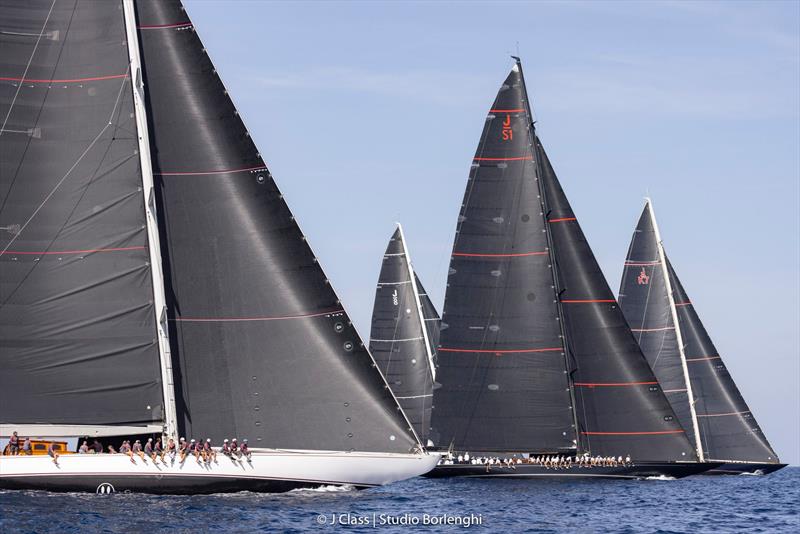 J Class racing on day 3 at the Maxi Yacht Rolex Cup photo copyright Francesco Ferri / Studio Borlenghi taken at Yacht Club Costa Smeralda and featuring the J Class class