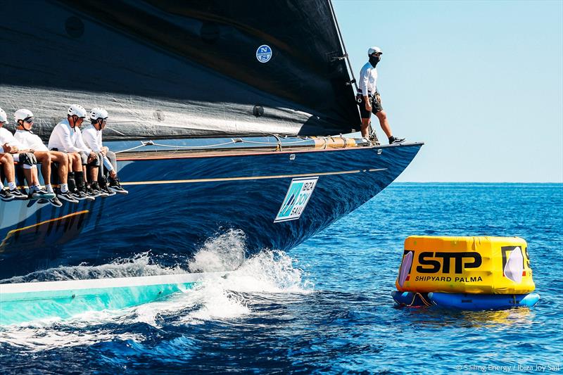 Ibiza JoySail Day 1: Svea arriving at the mark photo copyright Sailing Energy taken at  and featuring the J Class class