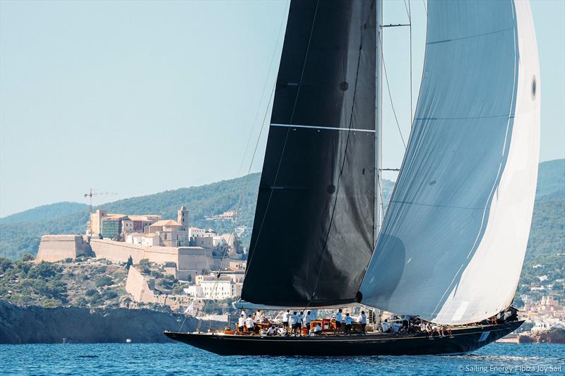 Ibiza JoySail Day 1: J-Class with Dalt Vila in the background photo copyright Sailing Energy taken at  and featuring the J Class class