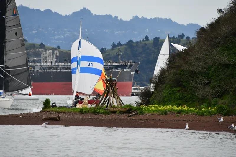 The action at the $25 million race mark photo copyright 2024 Latitude 38 Media LLC / John taken at  and featuring the J Class class