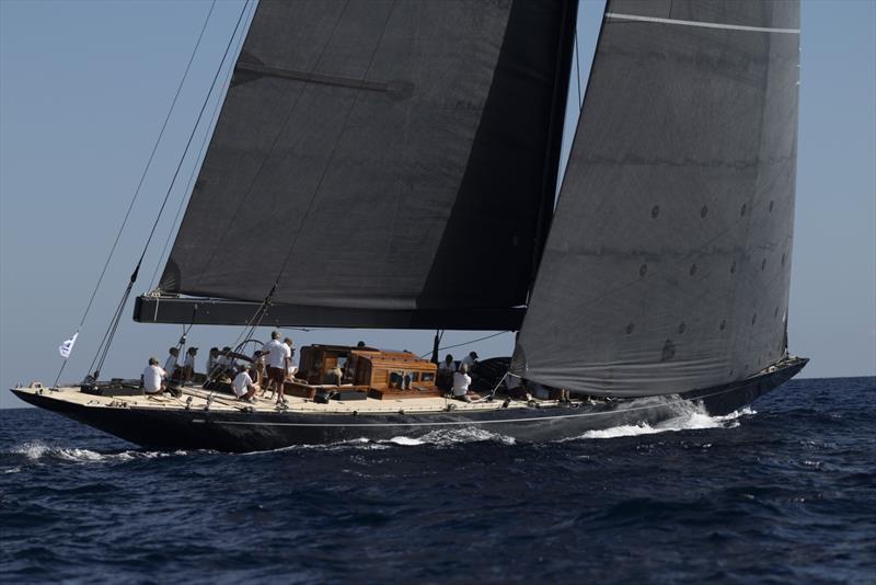 Rainbow in the J Class on Day 1 of Les Voiles de Saint-Tropez - photo © Lloyd Images
