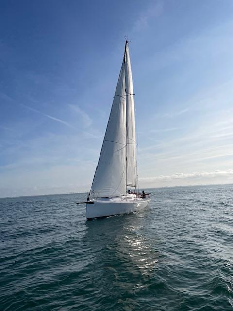 Denis R. aboard his J/99 photo copyright J Composites taken at  and featuring the  class