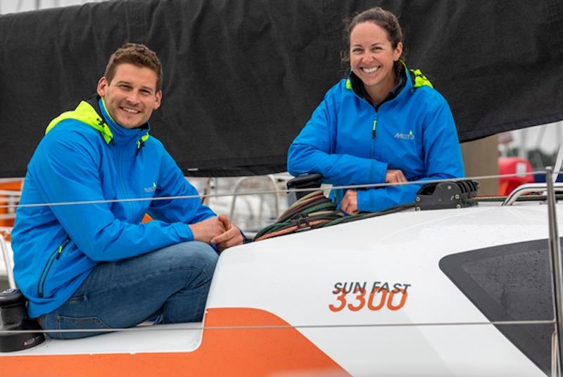 British sailors Hannah Diamond and Henry Bomby have joined forces photo copyright Jean-Marie Liot taken at  and featuring the Jeanneau class