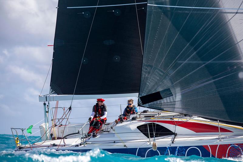 Ken Read and Suzy Leech sailing a Jeanneau Sun Fast 3300 in the 2020 Fort Lauderdale to Key West Race - photo © Image courtesy of Jeanneau America/Billy Black