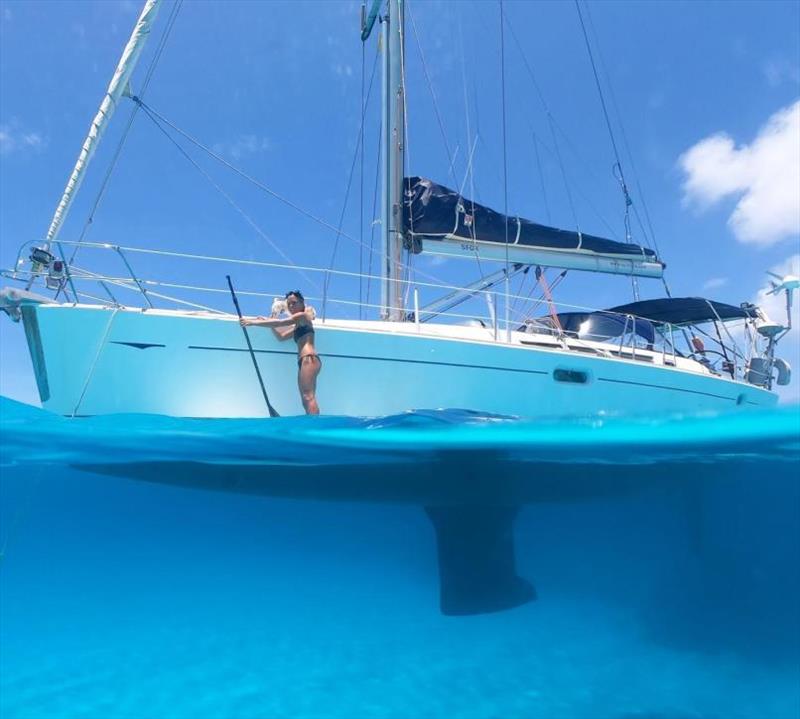 A quick stop in Bahamas on our way to USA. Sunny days are good photo copyright Jeanneau America taken at  and featuring the Jeanneau class