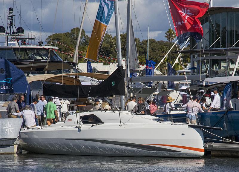 The Jeanneau Sun Fast is impressive, even when static photo copyright John Curnow taken at  and featuring the Jeanneau class