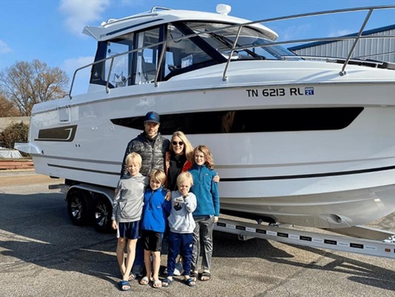 Hart Robinson and family take on America's Great Loop onboard the Merry Fisher 895 photo copyright Jeanneau America taken at  and featuring the Jeanneau class