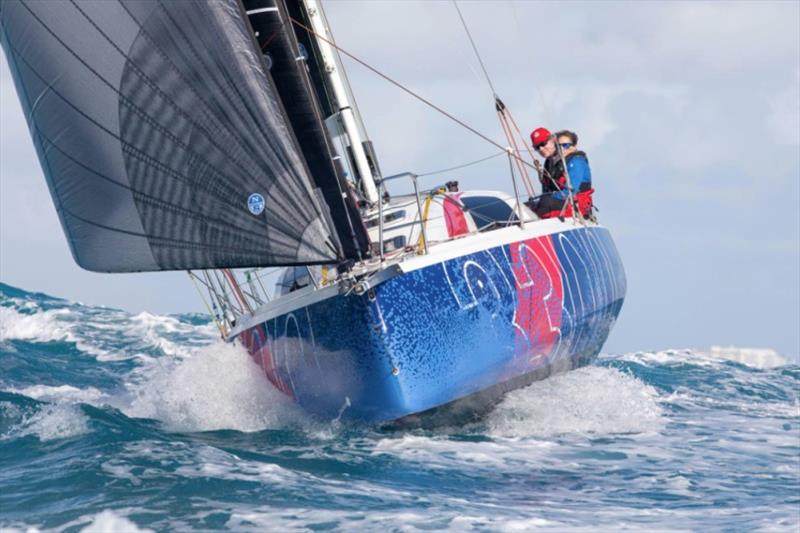 Ken Read and Suzy Leech aboard the Sunfast 3300 Alchemist photo copyright Bermuda Race Media taken at Royal Bermuda Yacht Club and featuring the Jeanneau class