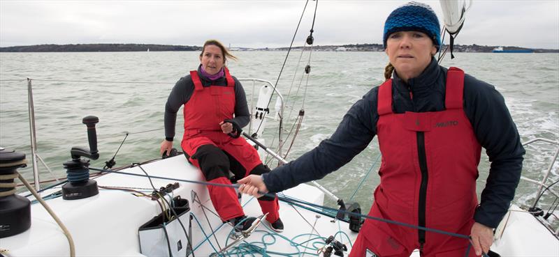 Dee Caffari and Shirley Robertson will be sailing together throughout 2022 in the UK Double Handed Offshore Series - photo © Image courtesy of Tim Butt www.vertigo-films.com