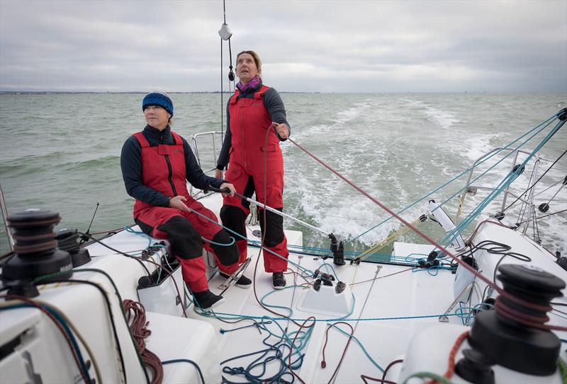 Dee Caffari and Shirley Robertson will be sailing together throughout 2022 in the UK Double Handed Offshore Series photo copyright Tim Butt www.vertigo-films.com taken at Royal Ocean Racing Club and featuring the Jeanneau class