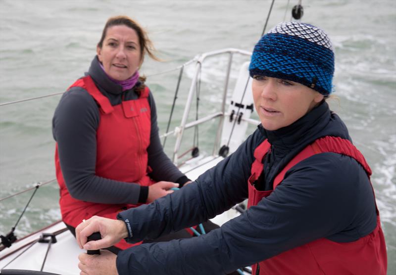 Dee Caffari and Shirley Robertson will be sailing together throughout 2022 in the UK Double Handed Offshore Series - photo © Image courtesy of Tim Butt www.vertigo-films.com