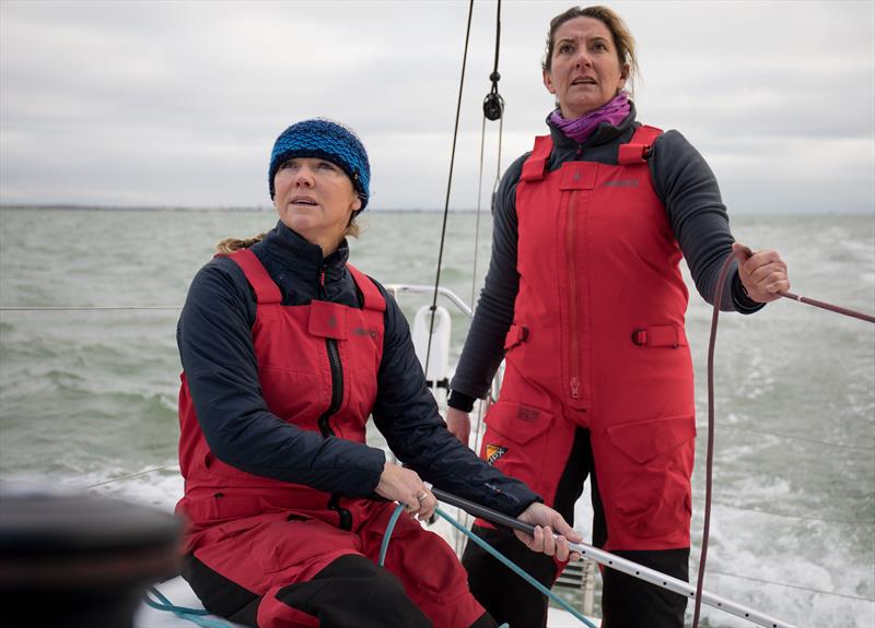 Dee Caffari and Shirley Robertson will be sailing together throughout 2022 in the UK Double Handed Offshore Series - photo © Image courtesy of Tim Butt www.vertigo-films.com