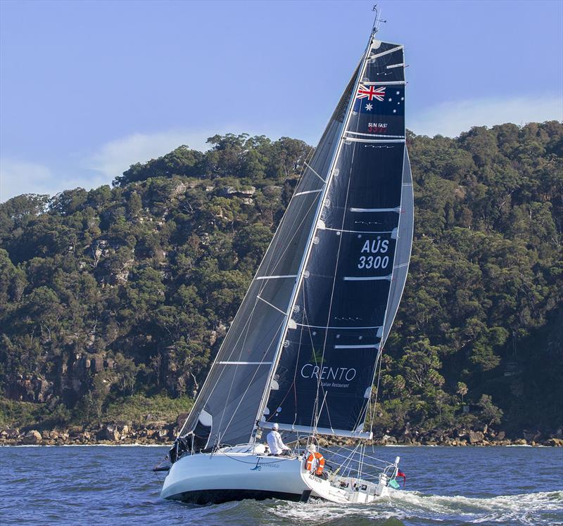 Transcendence Crento approaching West Head on Broken Bay during training in the lead up to the 2022 Sydney Hobart - photo © John Curnow
