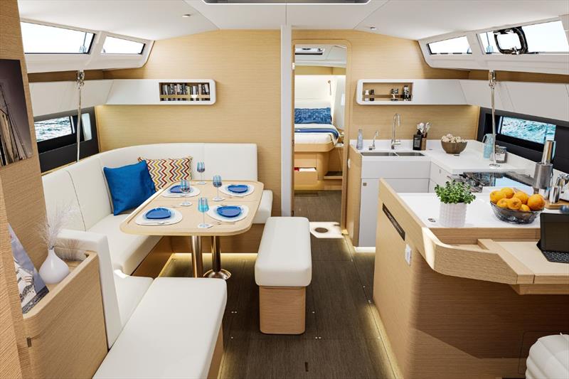 Jeanneau Sun Odyssey 455 - bright, welcoming interior - photo © Jeanneau