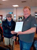 Alf Receiving receiving the RYA Impact Award during the K1 Northern Trophy at Carsington &copy; Ian Duke