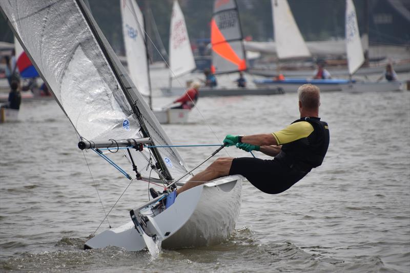Duncan Madin's K1, winner of all 3 Fast Handicap series at Oulton Week 2017 photo copyright Trish Barnes taken at Waveney & Oulton Broad Yacht Club and featuring the K1 class
