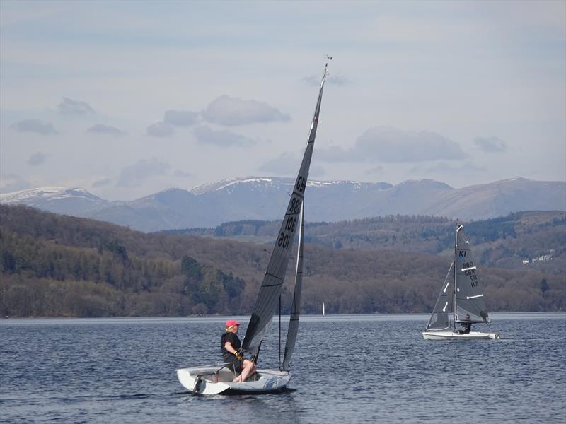 Mike Dean during the South Windermere K1 Open photo copyright Mark Fearnley taken at South Windermere Sailing Club and featuring the K1 class