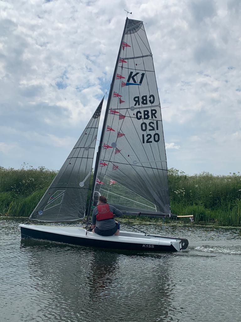 K1 Long Distance Race at Tewkesbury photo copyright Paula LeSeelleur taken at Tewkesbury Cruising & Sailing Club and featuring the K1 class