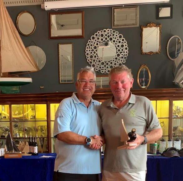 Over 65 trophy goes to Steve Birbeck in the K1 National Championships at Royal Torbay photo copyright Paula LeSeelleur taken at Royal Torbay Yacht Club and featuring the K1 class