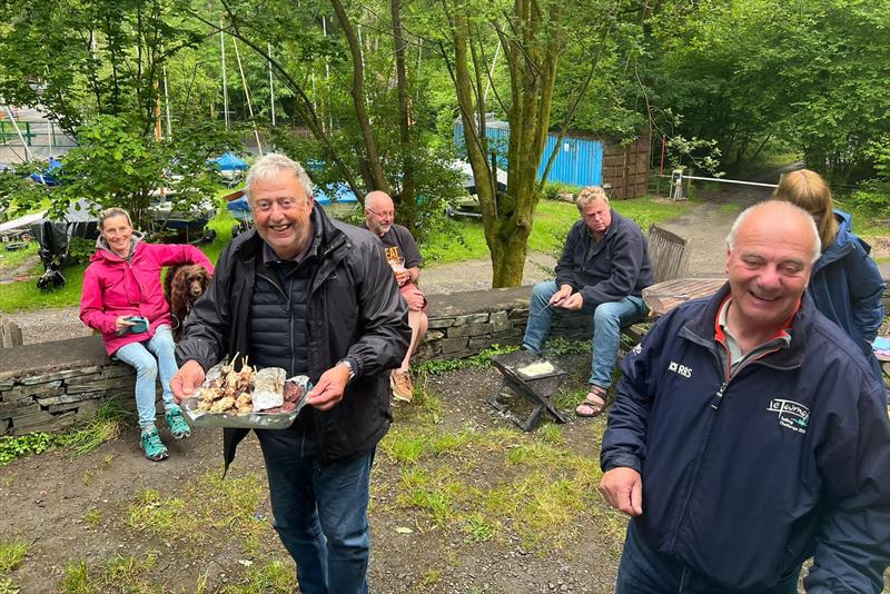 Sunday night BBQ - Ovington K1 Rally in the Lake District - photo © Ian Duke