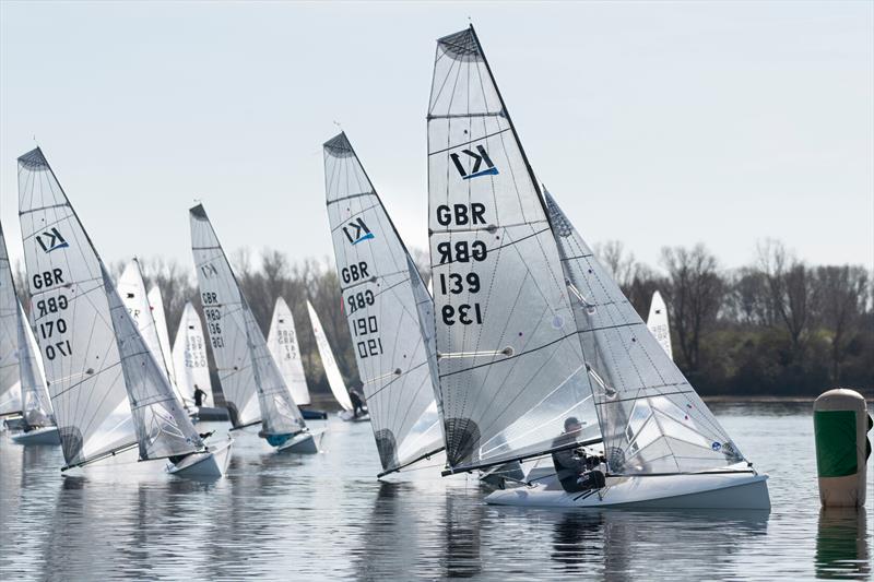 K1 class in the Ovington Inland Championships at Grafham photo copyright Paul Sanwell / OPP taken at Grafham Water Sailing Club and featuring the K1 class