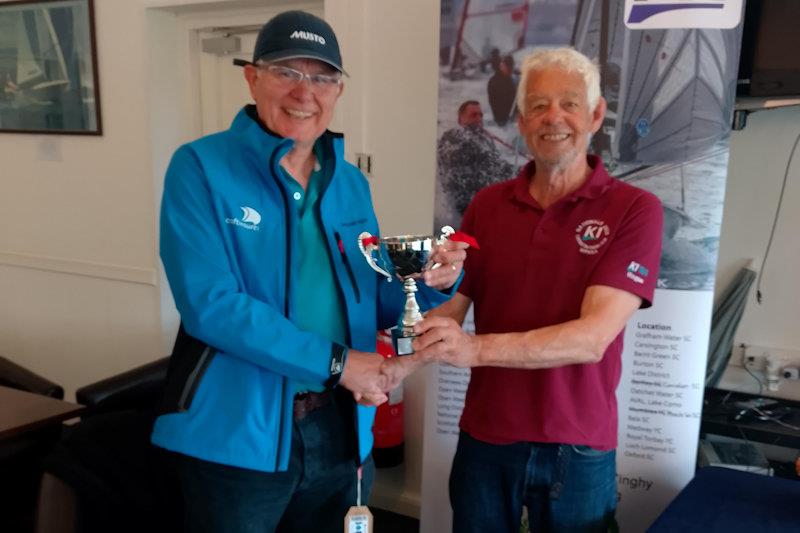 Jeremy Shinton, winner of the Seniors Trophy and the Craftinsure Rooster Jacket - K1 Inland Championship at Burton photo copyright Ian Duke taken at Burton Sailing Club and featuring the K1 class