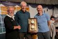Chair Stewart Murdoch with day 1 winners Mark Pollard and Andy Gladstone - Kestrel National Championships at Stone © Liz Austin