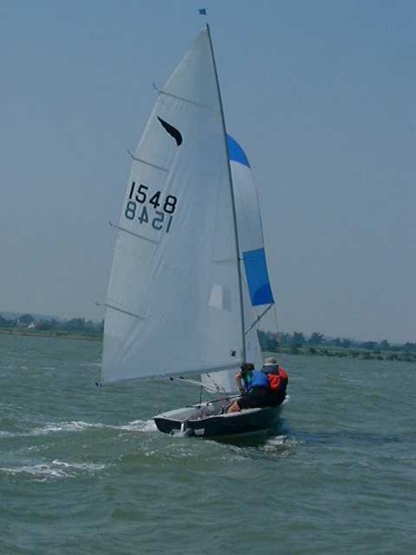 Paul Jarvey & Simon Fay at the Goldhanger Kestrel Open photo copyright Rod Brown-Lee taken at Goldhanger Sailing Club and featuring the Kestrel class