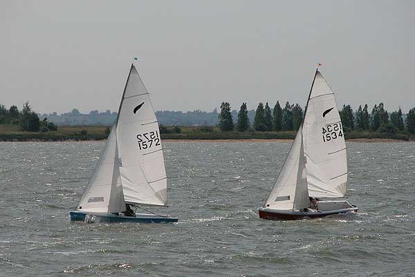 Brisk conditions for the Kestrel fleet at Goldhanger photo copyright Julie Jarvey taken at Goldhanger Sailing Club and featuring the Kestrel class