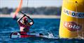 Sofia Tomasoni (ITA) had one of the best days in the girls' fleet on Day 3 in Torregrande - IKA Kitefoiling Youth Worlds Torregrande 2022