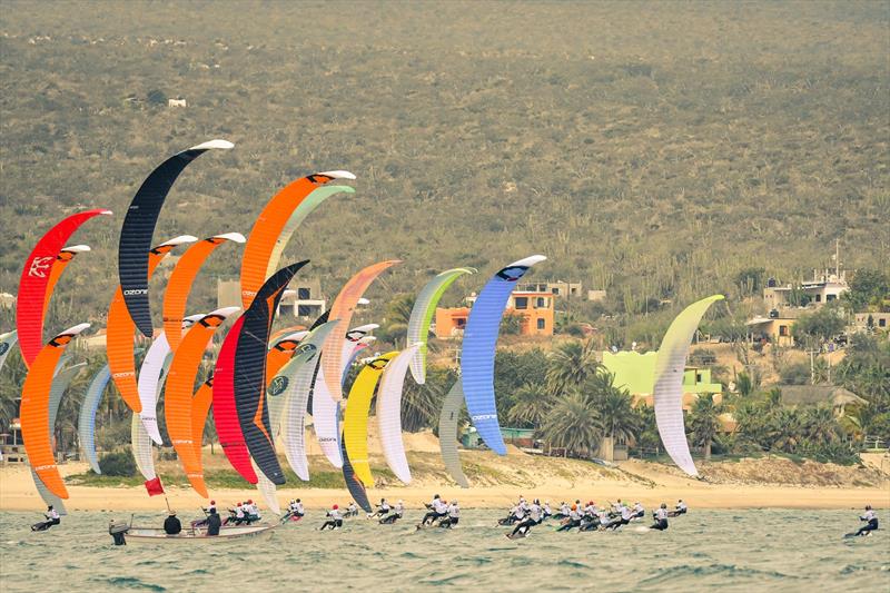 Seconds after the start  photo copyright Santiagro Grimm taken at  and featuring the Kiteboarding class