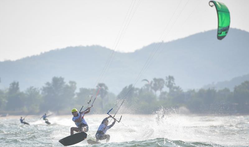 Youth Olympic Games Kiteboard Racing qualifiers - Day 2 photo copyright Alexandru Baranescu / KTA Media / IKA taken at  and featuring the Kiteboarding class