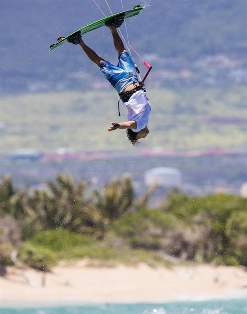 Jesse Richman, mid-kite loop double half cab: the shape of things to come! photo copyright Tracy Kraft-Leboe / Naish taken at  and featuring the Kiteboarding class