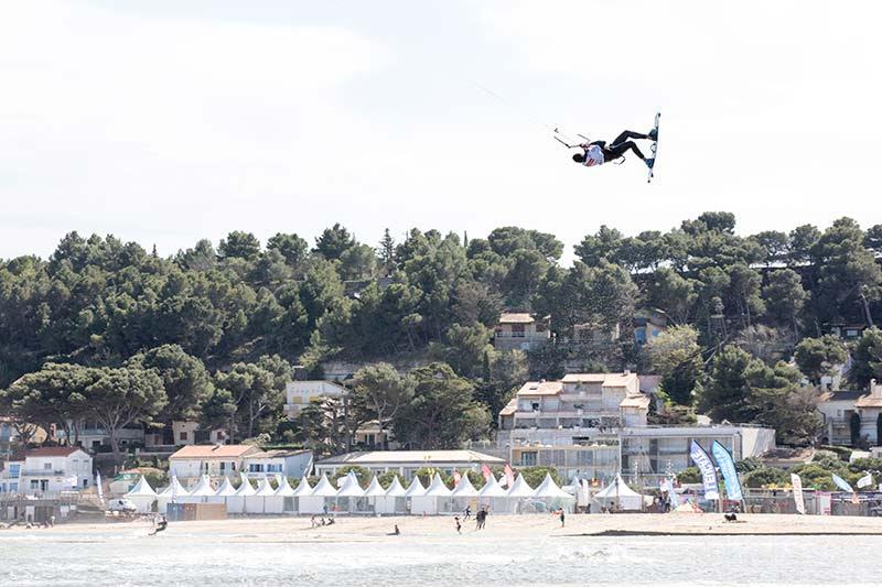 Send it! Leucate warm-up session on Monday - photo © Toby Bromwich