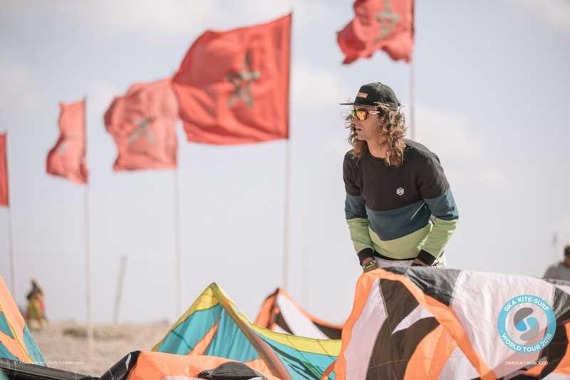 Tony Cili gearing up before round one photo copyright Ydwer van der Heide taken at  and featuring the Kiteboarding class