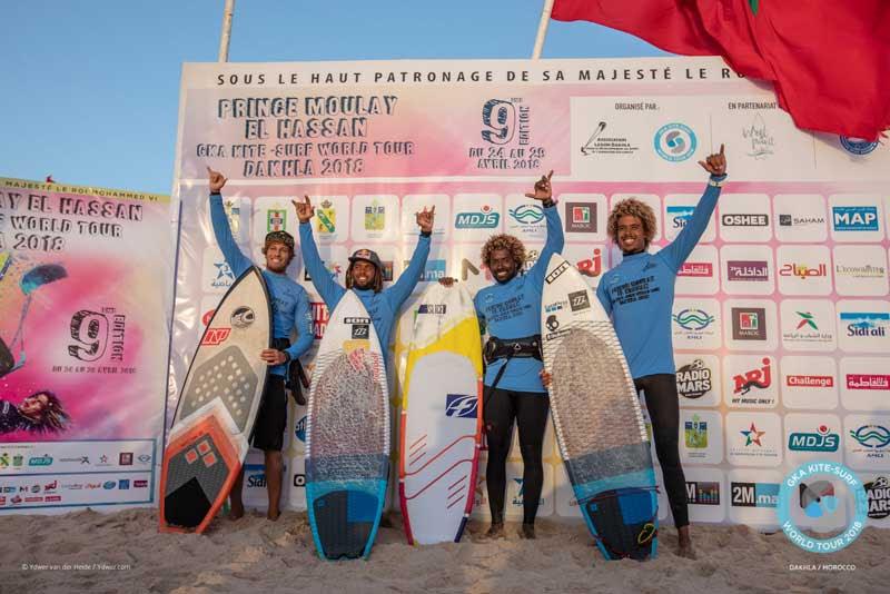 Airton and Jalou win the singles at GKA Kite-Surf World Tour Dakhla - photo © Ydwer van der Heide