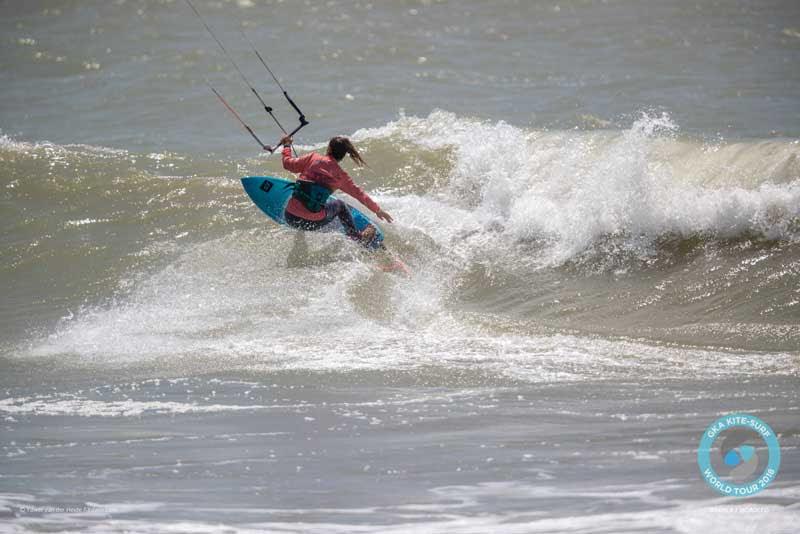 Ines knows a thing or two about right-handers and brought that to bear in round one photo copyright Ydwer van der Heide taken at  and featuring the Kiteboarding class