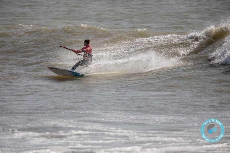 Jalou flies down the line photo copyright Ydwer van der Heide taken at  and featuring the Kiteboarding class