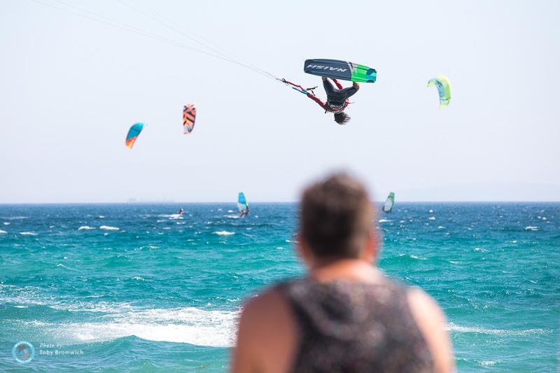 Hawaiian Jesse Richman is always ready to rock 'n' roll... whatever the weather photo copyright Toby Bromwich taken at  and featuring the Kiteboarding class