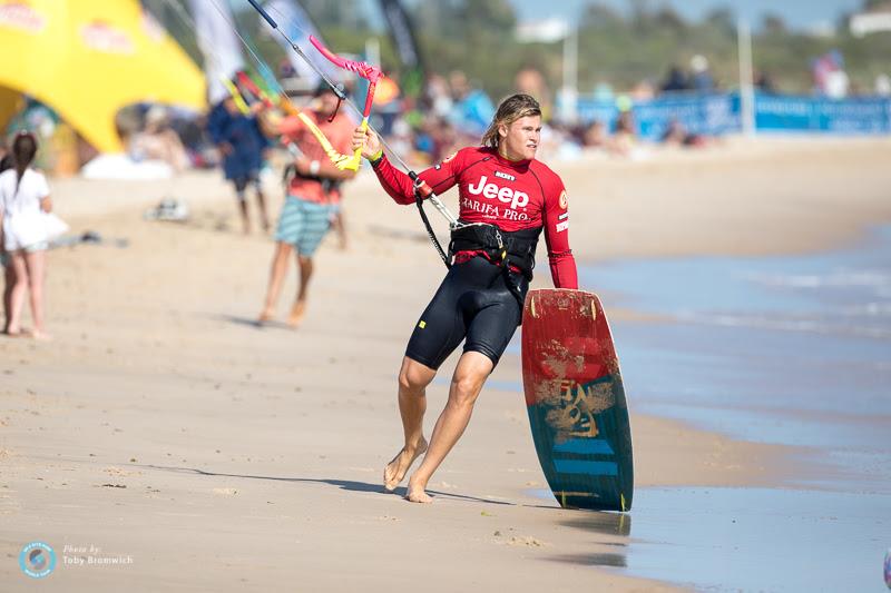 Liam Whaley was literally right at home photo copyright Toby Bromwich taken at  and featuring the Kiteboarding class