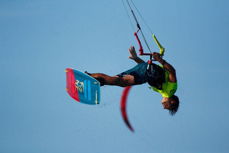 Paul Serin sending! - GKA Air Games Cabarete - Day 5 photo copyright Event Media taken at  and featuring the Kiteboarding class