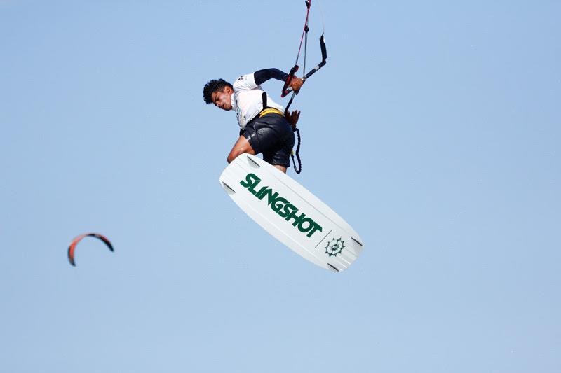 Carlos ‘The Machine' Mario living up to his name! - GKA Air Games Cabarete - Day 5 photo copyright Event Media taken at  and featuring the Kiteboarding class