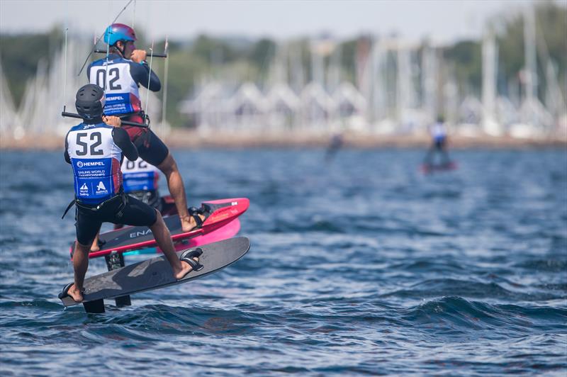 Sam Bullock (52 - NZL) - Kiteboard - Hempel Sailing World Championships, Aarhus, Denmark, August 2018 photo copyright Sailing Energy / World Sailing taken at  and featuring the Kiteboarding class