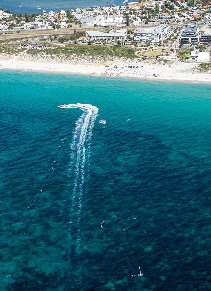 Red Bull Lighthouse to Leighton 2017 - Sights set on the Dingo Flour Mill in North Fremantle photo copyright Peta North taken at  and featuring the Kiteboarding class