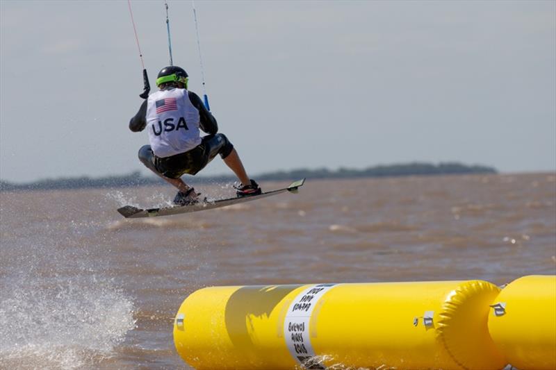 Cameron Maramenides (USA) - Day 2 - Kiteboarding at the 2018 Youth Olympic Games - photo © Matias Capizzano / World Sailing