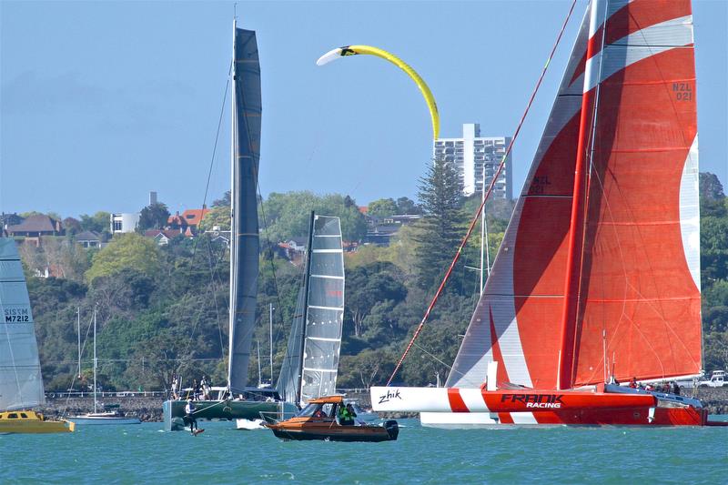 Sam Bullock starts the 2018 Coastal Classic and was the first to finish in Bay of Islands by a big margin photo copyright Richard Gladwell taken at  and featuring the Kiteboarding class