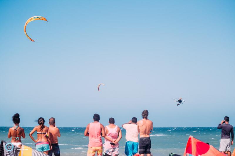 Airton's inverted rodeo kite loops showed so much control and vision - Day 1 - 2018 GKA Kite-Surf World Tour Prea, Round 6 photo copyright Ydwer van der Heide taken at  and featuring the Kiteboarding class
